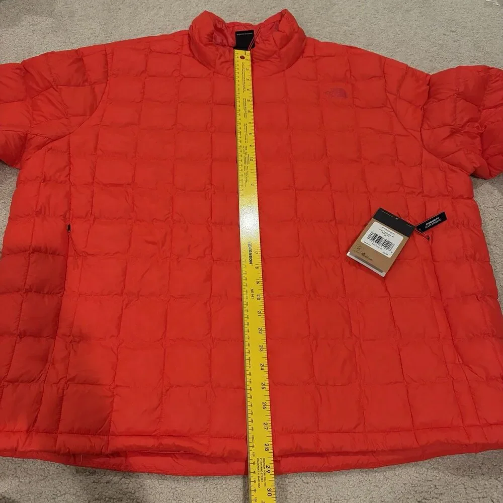 NWT Mens The North Face Thermoball Eco Full Zip Jacket Puffer Fiery Red Size 3X